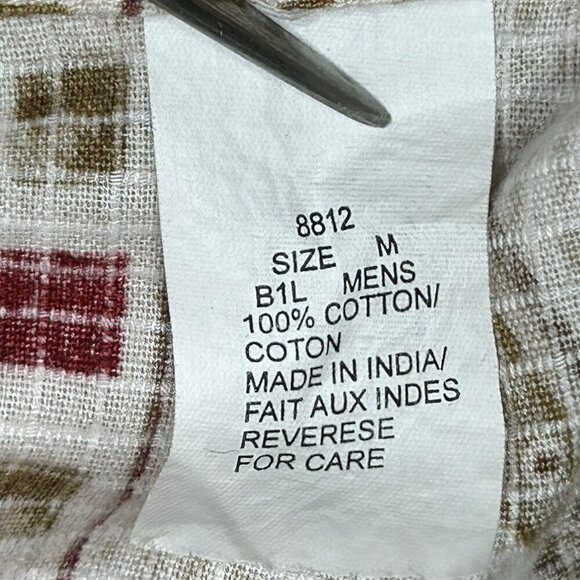 Vintage Woolrich Shirt Mens Medium Fishing Rip Stop Tackle Lures Aztek Outdoor - Picture 8 of 13